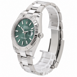Unworn Rolex Datejust 41MM 126334 Mint Green Dial Watch